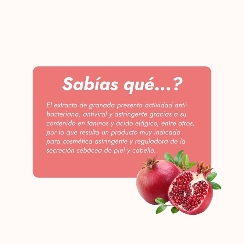 Hebbe - Extracto Glicólico de Granada 100% Puro, Antioxidante y