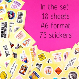 100Pcs Hard Hat Stickers for Women in Construction and Other Hard Hat Jobs - Hardhat Accessories