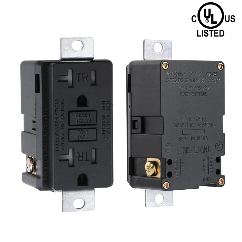 Baomain Generator GFCI Outlet 20A 125V 60HzTamper-Res