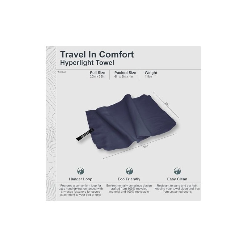 COCOON Microfibre Hyperlight Hand Towel M (90 x 50 cm)