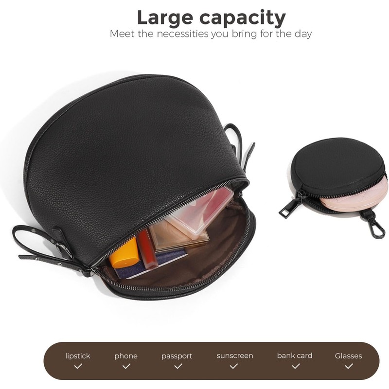 Large Leather Fanny Pack Crossbody Sling Bags With bum bags