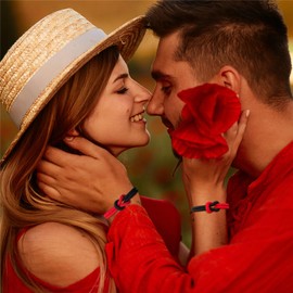 Vinswet Adjustable Rope Couples Bracelets for Men,Soulmate, Husband, Wife Anniversary Valentines Day Birthday Christmas Gift for Him and Her (Pinky Promise-Black＆Red)