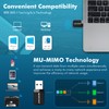 NEWFAST AC1300 USB WiFi Adapter for Desktop PC NF-U323V2, 2.4G/5G