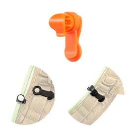 ieron Magnetic Hose Clips, Drinking Tube Clips, Tactical Hydration System Holder for Drinking Tube for Camping, Hiking, Outdoor Water Bladder Hose, 4 Pack, Orange, 4.4 x 1.8 x 2.6 cm, orange