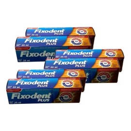 Kit De 8 Pastas Dentales Adhesiva Fixodent Plus