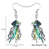NEWEI Cute Enamel Whale Octopus Jellyfish Shark Earrings Dangle Jewelry