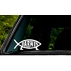 Apex Imports Darwin Fish Sign Decal Sticker Evolution Laptop Vinyl