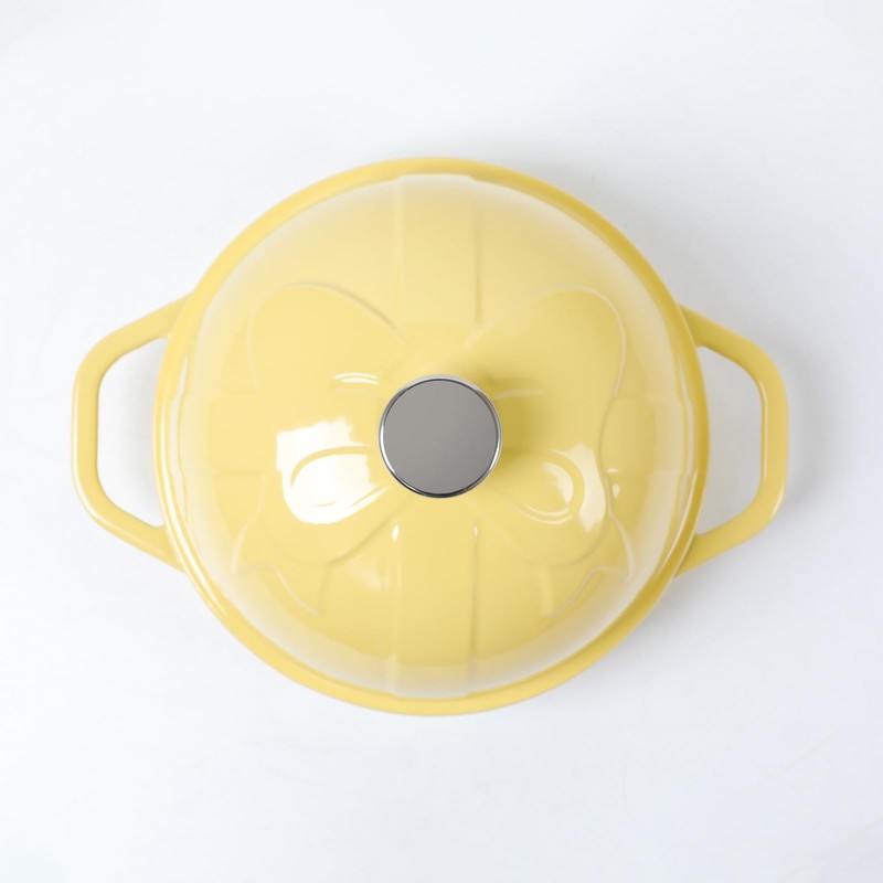 HAWOK Cast Iron Bread Cloche, Dia. 7.8inch/20cm, with Proofing Basket