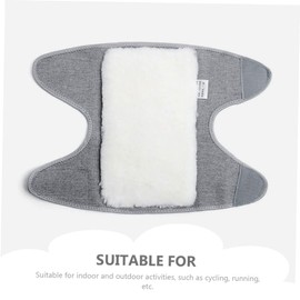 TOVINANNA Warm Plush Knee Brace 1 Pair Elastic Knee Support for Men Women for Cold Weather Outdoor Activities and Sports