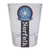 Norfolk Virginia Nautical Souvenir Round Shot Glass
