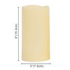 CANDLE CHOICE Waterproof Outdoor Battery Operated Flameless Candles with Timer