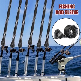 Fishing Rod Sleeve | Rod Covers Sleeve,4 Pack Elastic Heavy-Duty Sock Gloves Tools for Kayak Boat Bank Pier Shore River Lake Surf Garage Wall Ceiling