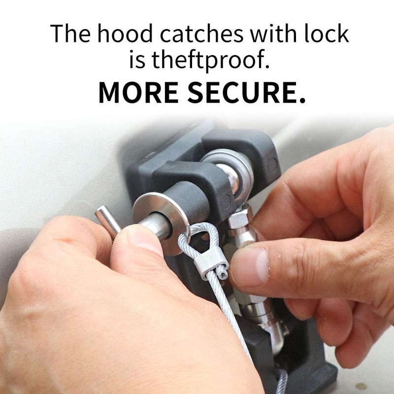 Sukemichi JK Hood Latches for Jeep, Locking Hood Latch for