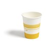 Perk Staples Paper Hot Cup, 8 Oz., White/Yellow