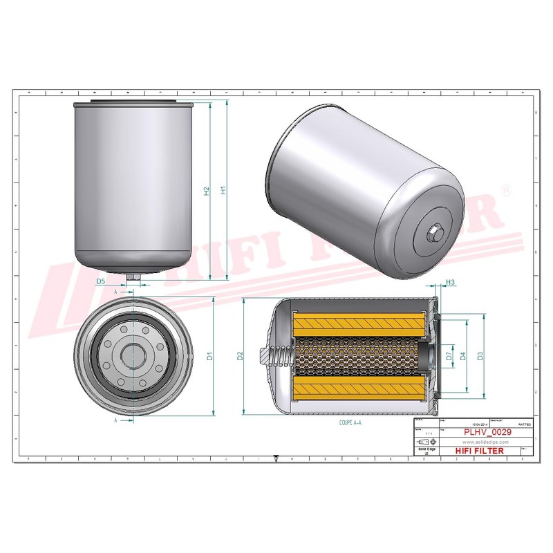 HIFI Filter Hydraulic Filter SH 60207