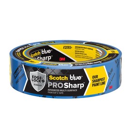 ScotchBlue PROSharp Painter's Tape 1.5 Inch Wide (1.41 in x 60 yd) 1 Roll Blue Tape Protects Surfaces and Removes Easily, Edge-Lock Tape for Indoor and Outdoor Use (2093+-36EC)