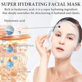 4 PCS Collagen Mask Collagen Face Masks Deep Moisturizing Collagen Mask Overnight Hydrating Collagen Overnight Face Mask Moisturizing Nourishing Firming Suitable for All Skin Types