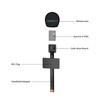 COMICA HR-WM Interview Microphone Handhled, Wireless Go Handle Adapter for