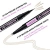 LAVONE Eyebrow Pencil, 2-In-1 Waterproof Eyebrow Pen, with 3 Tip