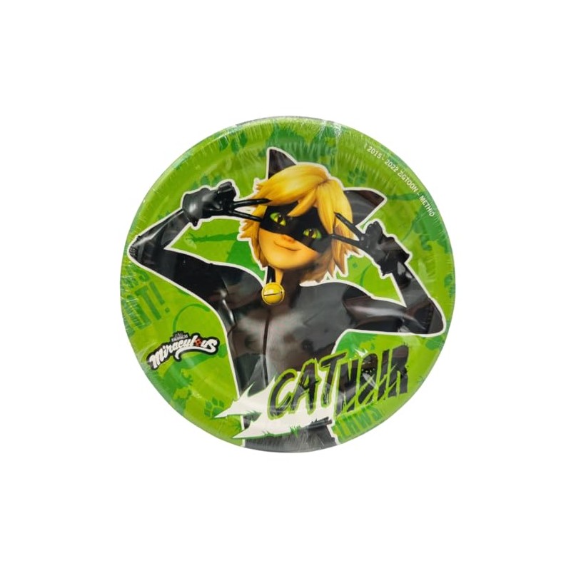 BeenSmile, Cat Noir 8 Plates 18 cm Disposable Plates for