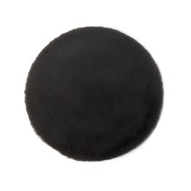 Gözze - Gözze Faux Fur Chair Top, Seat Cushion, Faux Fur, 100% Polyester, Diameter 38 cm, Anthracite