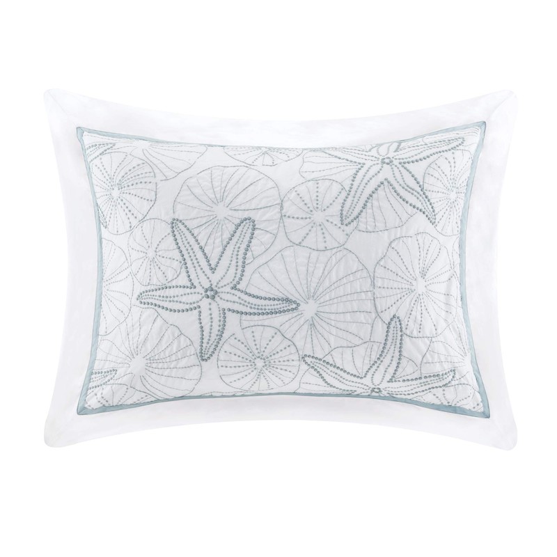 Harbor House 4-Piece Maya Bay Cotton Embroidered Oversized Comforter Set,