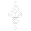 2 Sets Wall Candle Holder Foldable European Style Swirl Wrought