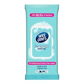 Wet Ones Hands & Body Wipes Be Gentle Wipes X 40