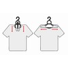 Ideaworks Set of 3 Shirt Saver Hangers, White/Grey, 31 x