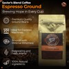 Savior's Blend Coffee Premium Espresso Ground Coffee, Dark Roast, Colombian-Ethiopian-Peruvian