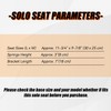 ECOTRIC 3" Solo Seat Spring Bracket Compatible with Harley 48