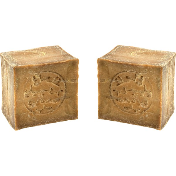 Introductory Price d'moRe 2 x Certified Classic Aleppo Soap 50% Laurel Oil 50% Olive Oil Matured 6 Years Solid Soap Shower Soap Hair Wash Soap Hair Soap 2 x 200 g (400 g)
