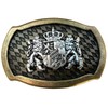 BELTINGER Lion Belt Buckle with Crest | Buckle Interchangeable Buckle