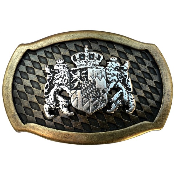 BELTINGER Lion Belt Buckle with Crest | Buckle Interchangeable Buckle