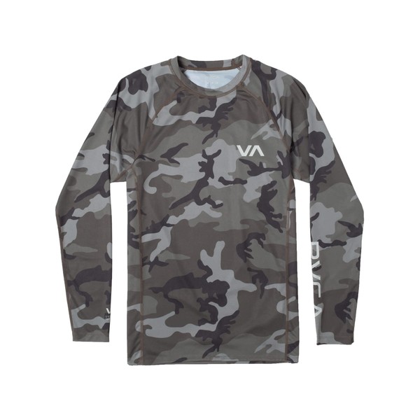 RVCA Men's RVCA L/S Rashguard Camo Large