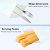 150 Pcs Silverware Churro Bags White Kraft Paper Silverware Sleeves