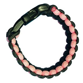 BT Outdoors Paracord Bracelet-Pink/Black Military Survival Paracord Bracelet
