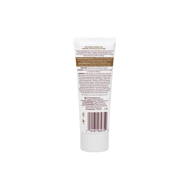 Palmer's Coconut Oil Formula Crema para Manos, con Aceite de