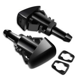 2 PCS Front Windshield Washer Nozzles, Washer Spray Jet Kit Fit for Chrysler, Dodge, Replaces OEM #: 4805742AB / 5113049AA / 55077460AA / 5303833AA / 5116079AA
