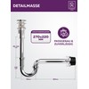 M. ROSENFELD HOME Siphon Sink 1 1/4 Inch Size L