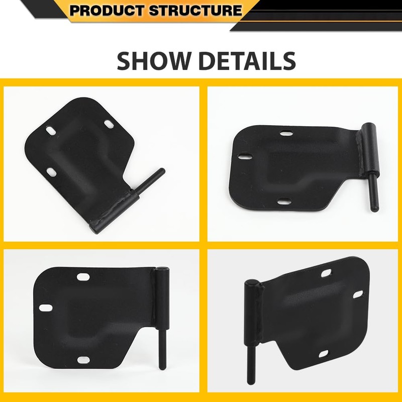 CNNELL Door Hinges 4pc Compatible with Humvee M998