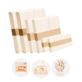 Jumbo Popsicle Sticks for Crafts Large Popsicle Sticks Jumbo 300 Pcs, 3 Mixed Sizes Jumbo Craft Sticks, Extra Large Craft Sticks Bulk, Wide Size Wooden Ice Cream Sticks Big Popsicle Sticks for DIY