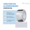 PROFIVENT.DE PROFIVENT.DE VERST?RKTES ALUMINIUMBAND Hitzebest?ndiges Wasserdichtes Alu Klebeband zum Reparieren