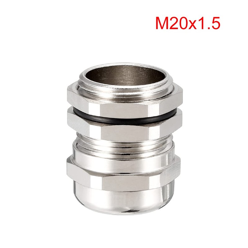 sourcing map 3Pcs M20 Cable Gland Metal Waterproof Connector Wire
