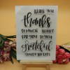Welcome to Joyful Home - Sello transparente con texto en inglés "Thank Sentiment" para hacer tarjetas y álbumes de recortes
