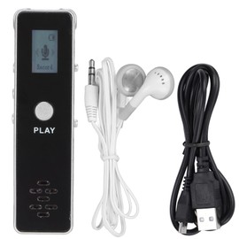 Digital Voice Recorder, 45 Hours (32kbps) Continuous Recording Voice Activated Recorder with Playback Small Tape Recorder for Lectures, Meetings, Interviews(Silver)