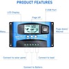 100A MPPT Solar Charge Controller, Solar Charger Controller with LCD