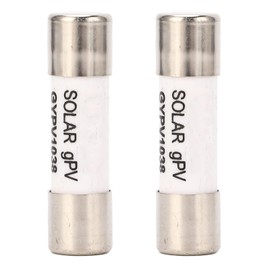 2PCS Solar Fuses,10x38mm 1000V DC Solar PV Photovoltaic Protection Fuse,20kA Fast Acting Ceramic Fuse for Photovoltaic Power Plants and Inverter Rectifier Systems,10 X 38mm / 0.4 X 1.5in
