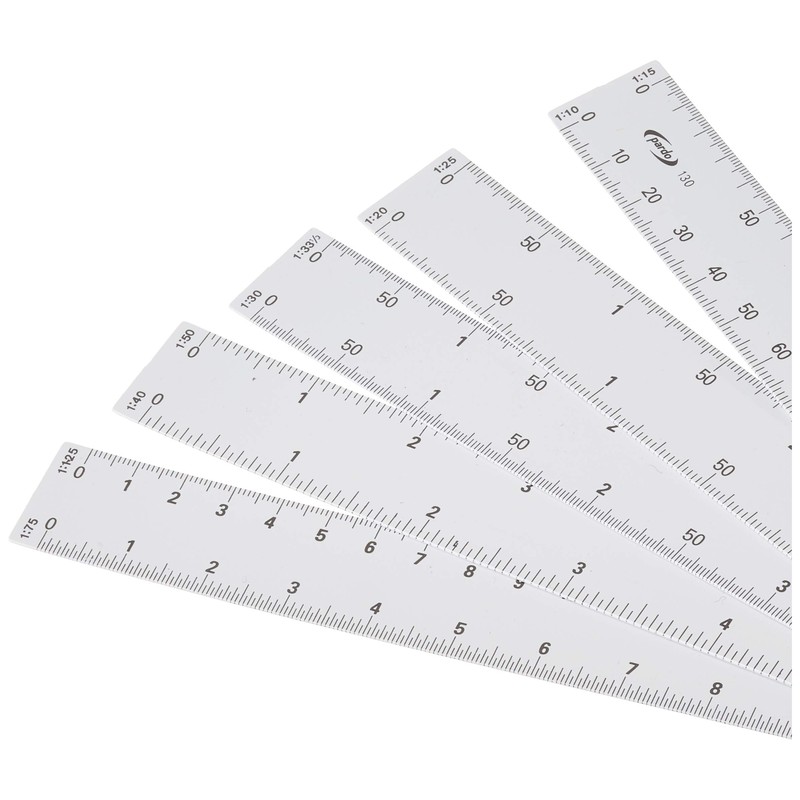 Taupe 13005 – escalímetro Extra 10 Scales, Color Bordeaux