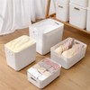 Gaoaodeyu 6 pack large plastic Laundry Basket/Hamper with lids and